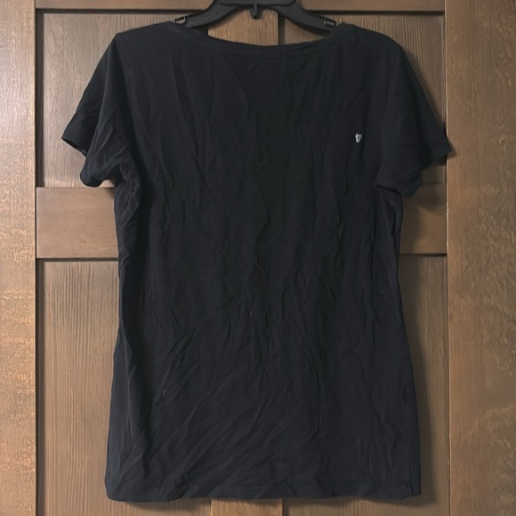 Pact Organic Cotton Softspun Scoop Neck Tee Classic Black Size Large - Picture 4 of 5